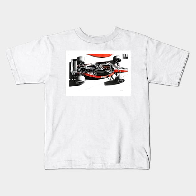 Ferrari F1 89 Nigel Mansell, Gerhard Berger Kids T-Shirt by oleynik